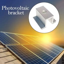 10Pcs/set Solar Middle Clamp PV Fit For Aluminum Alloy Solar Panel Frame Height 25-50mm For Most Frame Modules Accessories