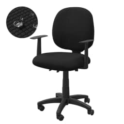 2pcs/set Water Repellant Office Chair Cover Polar Fleece Stretch Computer Chair Slipcovers Rotating Gaming Seat Cover Protector
