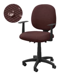 2pcs/set Water Repellant Office Chair Cover Polar Fleece Stretch Computer Chair Slipcovers Rotating Gaming Seat Cover Protector