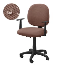 2pcs/set Water Repellant Office Chair Cover Polar Fleece Stretch Computer Chair Slipcovers Rotating Gaming Seat Cover Protector