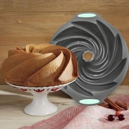High quality silicone cyclone cake mold High temperature resistant household oven baking pan steamed cake mold baking tools