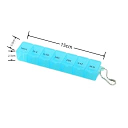 Mini Pill Case Box Organizer 7 Days Medicine Weekly Tablet Holder Storage Container for Vitamin Fish Oils