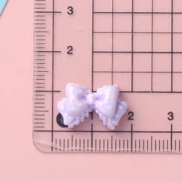 10pcs Kawaii Pink Dot Bow DIY Cartoon Glossy Resin Accessories Parts Hair Clips Phone Case Water Cup Nail Art Decoration Charm