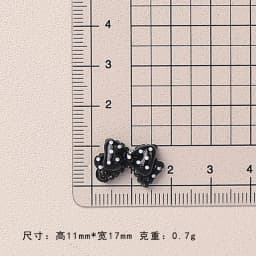10pcs Kawaii Pink Dot Bow DIY Cartoon Glossy Resin Accessories Parts Hair Clips Phone Case Water Cup Nail Art Decoration Charm