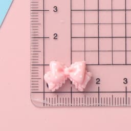 10pcs Kawaii Pink Dot Bow DIY Cartoon Glossy Resin Accessories Parts Hair Clips Phone Case Water Cup Nail Art Decoration Charm