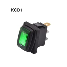 KCD1 KCD3 Waterproof 12V 24V 220V Light Button Switch Rocker Switch Red Blue Lamp 2/3 Pin SPST ON OFF Car Dashboard Boat Marine