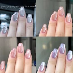 Upgrade Velvet Cat Eye Magnetic Powder Porcelain White 9D Effect Matching With Any Colors DIY Nail Art Decoration Chrome Pigment