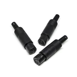 2PCS Mini DIN Plug 3/4/5/6/7/8 PIN Chassis Cable Mount Male Female Socket 3-8Pin Welding Wire S Terminal Mini PS2 Male Connector