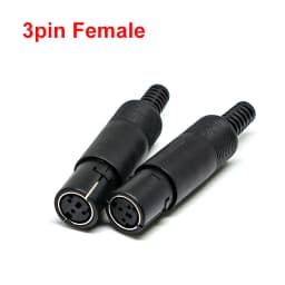 2PCS Mini DIN Plug 3/4/5/6/7/8 PIN Chassis Cable Mount Male Female Socket 3-8Pin Welding Wire S Terminal Mini PS2 Male Connector
