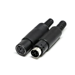 2PCS Mini DIN Plug 3/4/5/6/7/8 PIN Chassis Cable Mount Male Female Socket 3-8Pin Welding Wire S Terminal Mini PS2 Male Connector