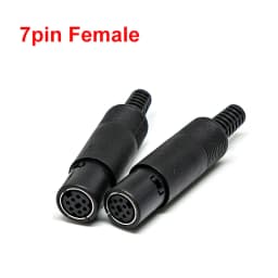 2PCS Mini DIN Plug 3/4/5/6/7/8 PIN Chassis Cable Mount Male Female Socket 3-8Pin Welding Wire S Terminal Mini PS2 Male Connector