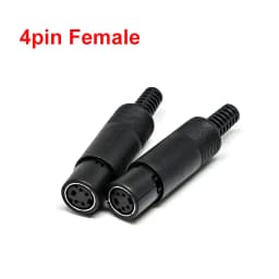 2PCS Mini DIN Plug 3/4/5/6/7/8 PIN Chassis Cable Mount Male Female Socket 3-8Pin Welding Wire S Terminal Mini PS2 Male Connector