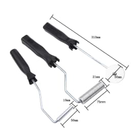 3Pcs/set Aluminum Alloy Fiberglass Bubble Paddle Tool Laminating Roller Kit for FRP Mould(Sawtooth)