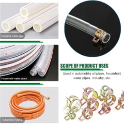 25/75Pc 6mm/7mm/8mm/9mm-20mm for Choose Fuel Spring Clip Vacuum Silicon Hose Clamp Autos Spring Clip Fuel Oil Water Tube Clamp