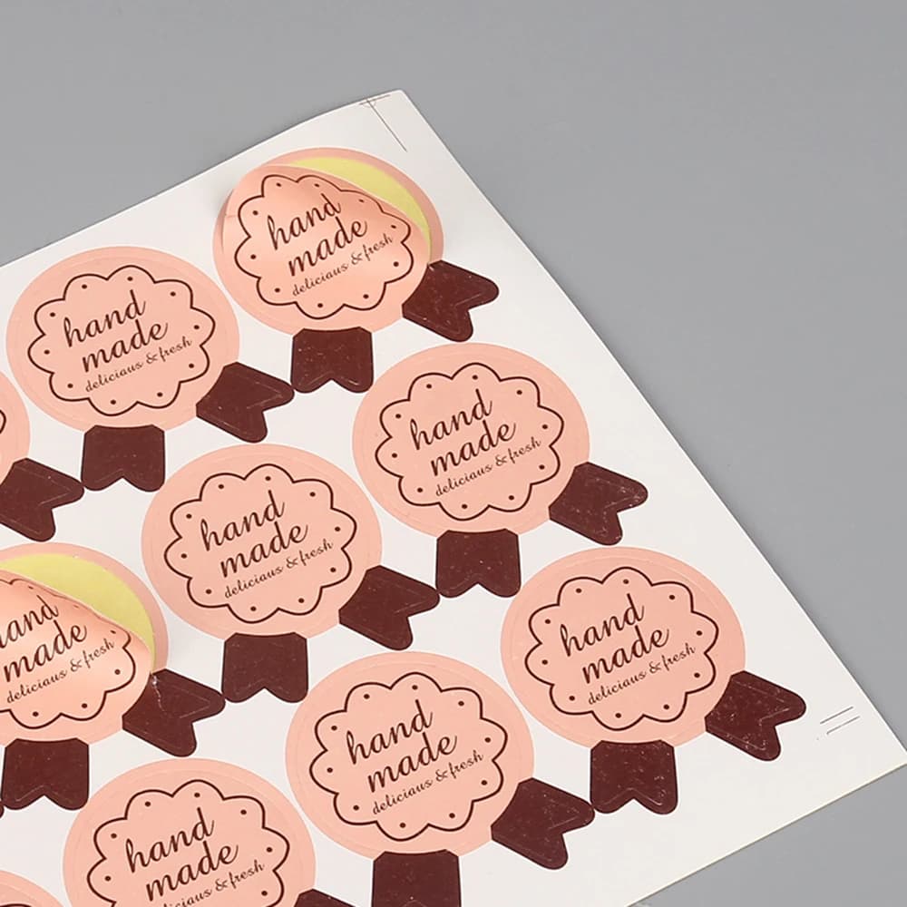 60pcs Handmade Stickers Bowknot Gift Seal Label Sticker Diary Stationery Stickers For Wedding Party Decor Handmade Sticker