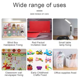 Double Sided Sticky Dots Removable Round Putty Clear Double Sided Tape for Crafts No Trace Sticky Tack Water-Repellent Adhesive