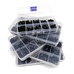 1 Box Plastic Nylon Hex Hexagon Spacer Column Standoff Screw Nut Washer Kit Set for PCB Motherboard M2 M2.5 M3 M4 Black White