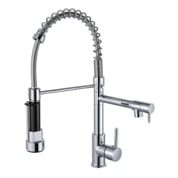 Kitchen Faucet with Pull Down Sprayer High Arc Single Handle Spring Kitchen Sink Faucet