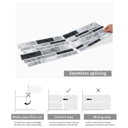 12/24/48pcs Peel And Stick Tile Sticker Self Adhesive Stick On Tile Backsplash For Kitchen Bathroom, Bedroom Decoration
