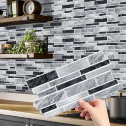 12/24/48pcs Peel And Stick Tile Sticker Self Adhesive Stick On Tile Backsplash For Kitchen Bathroom, Bedroom Decoration