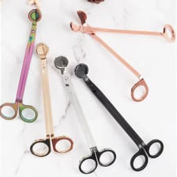 18cm Candle Wick Trimmer Stainless Steel Scissors Trim Wick Cutter Round Head Candles Core Shears Handmade Tools