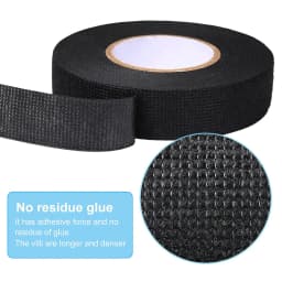 1-4pcs 15/25M High Temp Wire Harness Wrapping Tape Self-Adhesive Automotive Wiring Harness Fabric Tape for Car Noise Damping