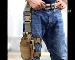 Universal Tactical Right Leg Cover Pistol Leather Cover Thigh Leather Cover Hunting Airgun Universal Pistol Leather Cover