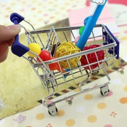New Mini Shopping Carts Creative Handcart Kids Craft Toy Utility Cart Crafts Display Storage Toys Holder Gifts For Children