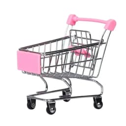 New Mini Shopping Carts Creative Handcart Kids Craft Toy Utility Cart Crafts Display Storage Toys Holder Gifts For Children