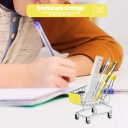 New Mini Shopping Carts Creative Handcart Kids Craft Toy Utility Cart Crafts Display Storage Toys Holder Gifts For Children