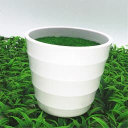 Artificial Pot Plants Pot Nursery Pot Artificial Lawn Vase White Plastic Thick Plant Flower Pot Home Garden Decoration