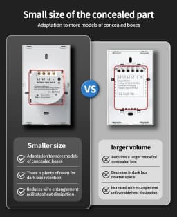 TNCE Tuya US Switch WiFi Zigbee, 1/2/3/4 Gang, No-Neutral/Wire LED Light Control Wall Button, Smart Voice with Alexa Google Home