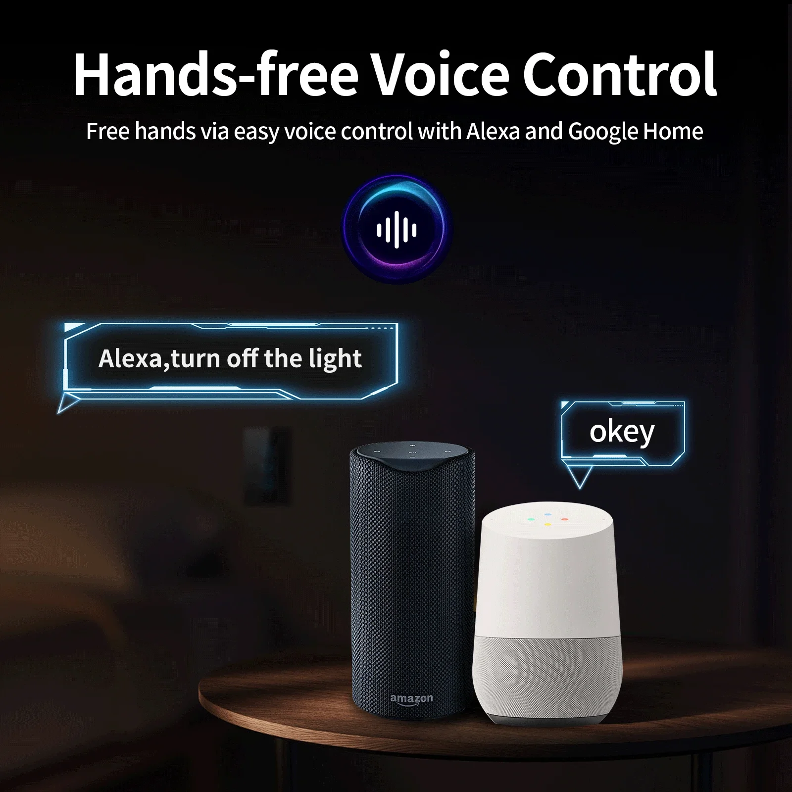 TNCE Tuya US Switch WiFi Zigbee, 1/2/3/4 Gang, No-Neutral/Wire LED Light Control Wall Button, Smart Voice with Alexa Google Home