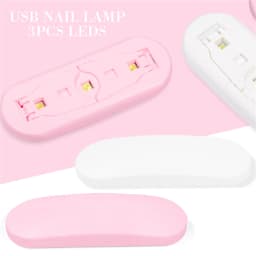 LULAA Mini 6W Nail Dryer LED UV Lamp USB Gel Varnish Curing Machine Nail Art Equipment 3 LEDS Beads Manicuring Nail Tool