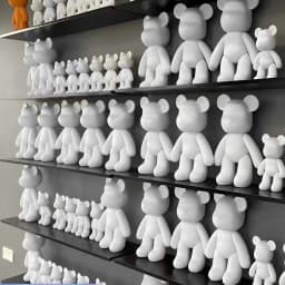 DIY Fluid Bear Sculpture Handmade Bearbrick Doll Ornaments Violent Bear Graffiti Painting Parent-child Toy Gift Home Decoration