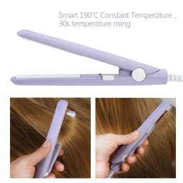 4Colors 2 in 1 Mini Hair Straightener Ceramic Plate Beauty Flat Iron Heating Curler Hair Straightener Mini Flat Iron