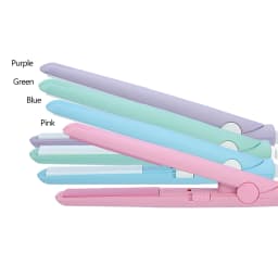 4Colors 2 in 1 Mini Hair Straightener Ceramic Plate Beauty Flat Iron Heating Curler Hair Straightener Mini Flat Iron