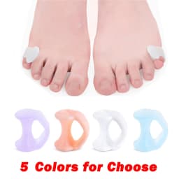 Pexmen 2Pcs Gel Toe Separator Pinky Toe Spacers Little Toe Cushions for Preventing Rubbing Relieve Pressure Foot Care Tool