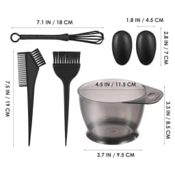 6pcs/set Professional Hair Coloring Kit for Barber Salon and Home Use - Includes Hairdressing Tools for Perfect Color Match and