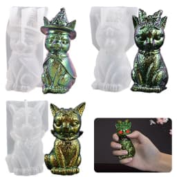 3D Lizard Silicone Molds DIY Handmade Home Art Decoration Ornament Epoxy Resin Mold Animal Frog Snail Making Plaster Mould