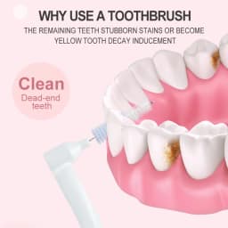 10 PCS L-Shape Interdental Brush Wire Orthodontic Interdental Brush Orthodontic Toothbrush Soft Bristle Oral Care
