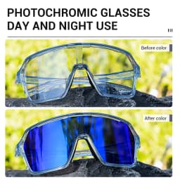 SCVCN New Photochromic Sunglasses MTB Cycling Glasses Outdoor Sports Running Drving Goggles UV400 Protection Bike Eyewear
