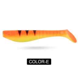 Spinpoler 5" Soft Swimbait Minnow Shad Fishing Lure Paddle Tail Silicon Artificial Jigging Wobbler Jerkbaits Pike Bass 2pcs/Pack