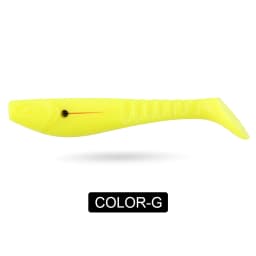 Spinpoler 5" Soft Swimbait Minnow Shad Fishing Lure Paddle Tail Silicon Artificial Jigging Wobbler Jerkbaits Pike Bass 2pcs/Pack