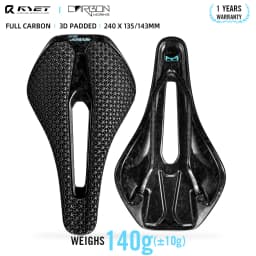 RYET 3D Printed Bicycle Saddle Ultralight Carbon saddle 135mm 143mm Bike Saddle for MTB Gravel Road Bike Seat Bicycle Parts