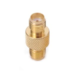 1 Piece RF Coaxial Adapter SMA Female to SMA Female Coax Connector Straight Gold Plated With Pattern