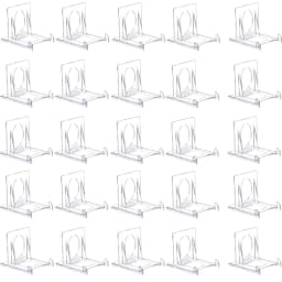 2/5/10/20pc Mini Display Stand Clear Acrylic Display Easels Adjustable Plate Holder Stand Picture Frames Rack Wedding Home Decor