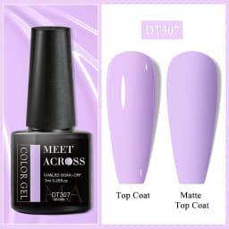 MEET ACROSS 7ml Pink Series Gel Nail Polish Glitter Colorful Summer Spring Semi-Permanent Nail Art Gel Varnish Nails Manicure