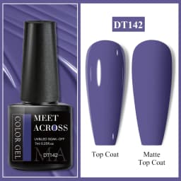 MEET ACROSS 7ml Pink Series Gel Nail Polish Glitter Colorful Summer Spring Semi-Permanent Nail Art Gel Varnish Nails Manicure