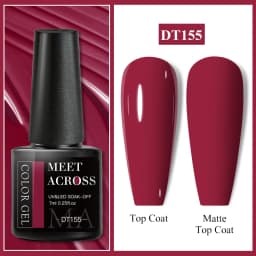 MEET ACROSS 7ml Pink Series Gel Nail Polish Glitter Colorful Summer Spring Semi-Permanent Nail Art Gel Varnish Nails Manicure